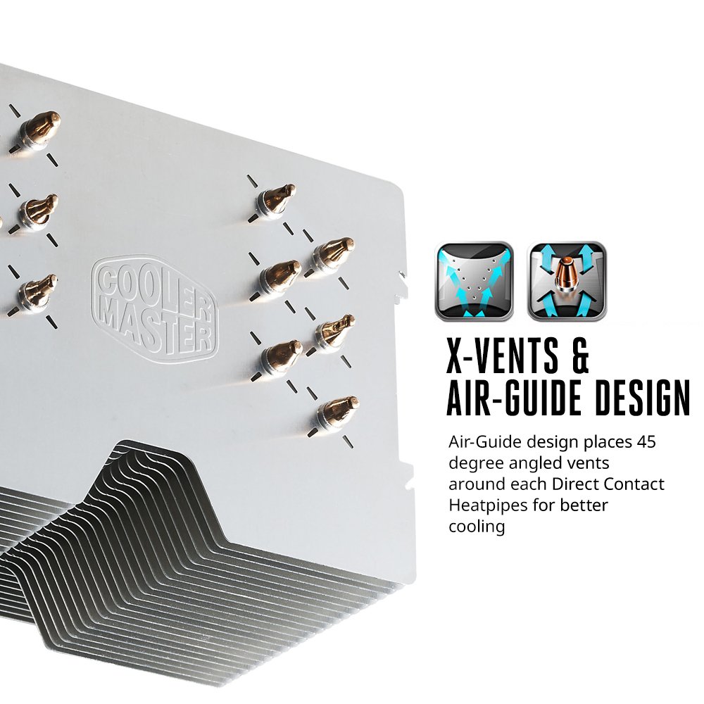 Amazon.com: Cooler Master RR-H6V2-13PK-R1 Hyper 612 Ver.2 - Silent